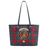 Fotheringham Tartan Crest Leather Tote Bag